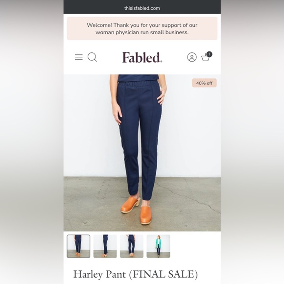 EUC Fabled 3 scrub pants (S), 1 top (M)- DISCONTINUED - Picture 8 of 10